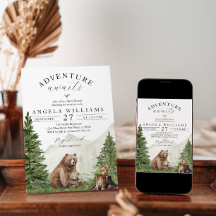 Invitación Adventure Awath Gender Neutral Baby Shower