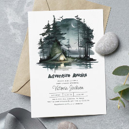 Invitación Adventure Awath Night Sky Nature Baby Shower