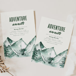 Invitación Adventure Awath Outdoor Baby Shower Invitation