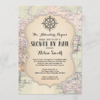 Adventure Baby Shower by Mail Map Travel World