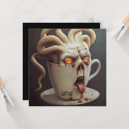 Invitación advertencia de nivel de cafeína del lunes por la m
