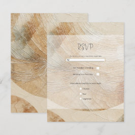 Invitación Aéreo Neutral Elemento Natural Bohemio Boho RSVP