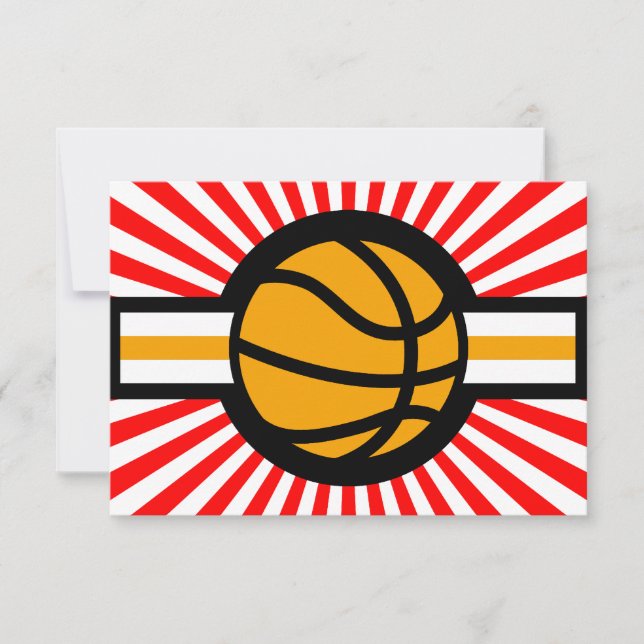 Invitación aeródromo de baloncesto (Anverso)