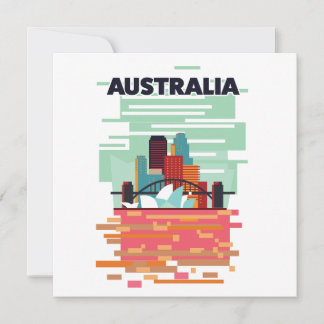 Invitación Afiche de Australia Travel