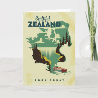 Invitación Afiche de Beautiful Zealand Travel