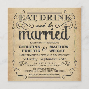 Invitación Afiche de Boda ruso - Plaza
