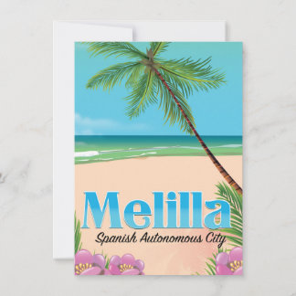 Invitación Afiche de Melilla de Viajes de la Ciudad Autónoma 