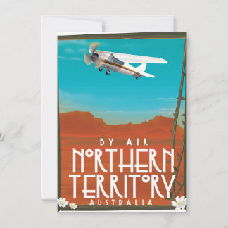 Invitación Afiche de viajes de Australia Septentrional