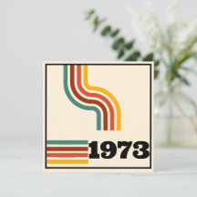 Afiche retro vintage de 1973 Cumpleaños o Reunión