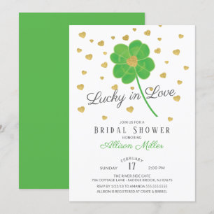 Invitación Afortunada en el amor de la dueña de novias