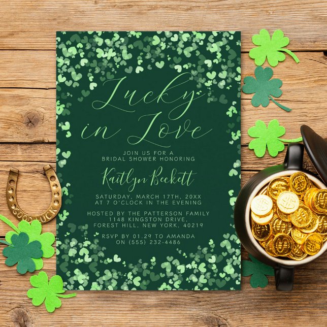 Invitación Afortunada en el amor por San Patricio (Subido por el creador)
