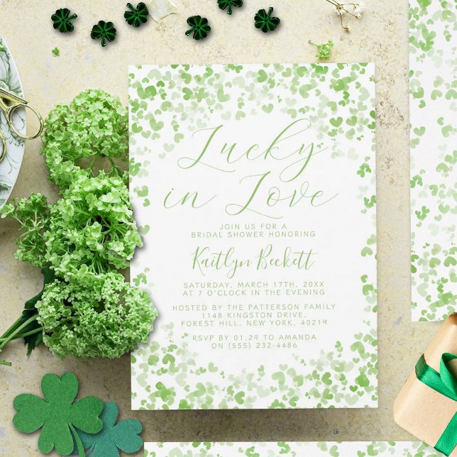 Invitación Afortunada en el amor por San Patricio (Subido por el creador)