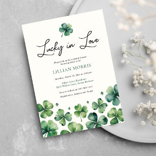 Invitación Afortunada en Love St. Patrick's Day Bridal Shower