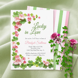 Invitación Afortunada en Love St. Patrick's Day Bridal Shower