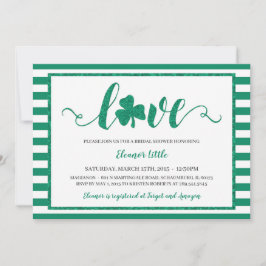 Invitación Afortunada en Love St. Patrick's Day Bridal Shower