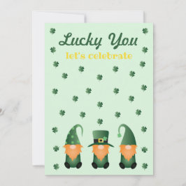 Invitación Afortunadamente, celebremos a Gnomes