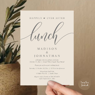 Invitación Afortunadamente Desde El Almuerzo, Post Boda