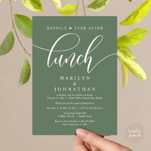 Invitación Afortunadamente Desde El Almuerzo, Post Boda