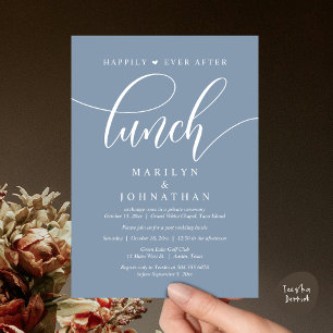 Invitación Afortunadamente Desde El Almuerzo, Post Boda