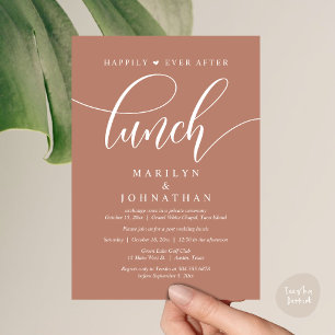 Invitación Afortunadamente Desde El Almuerzo, Post Boda