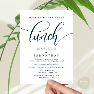Invitación Afortunadamente Desde El Almuerzo, Post Boda