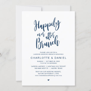 Invitación Afortunadamente Después De Brunch, Boda Elopement