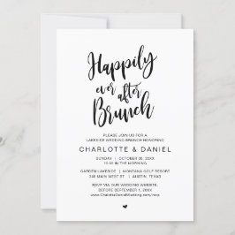 Invitación Afortunadamente Después De Brunch, Boda Elopement