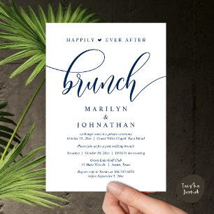 Invitación Afortunadamente Después De Brunch, Post Boda