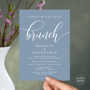 Invitación Afortunadamente Después De Brunch, Post Boda