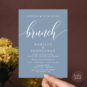 Invitación Afortunadamente Después De Brunch, Post Boda
