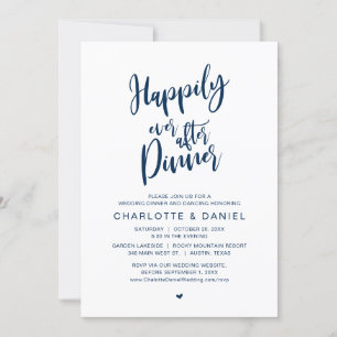 Invitación Afortunadamente Después De Cenar, Boda Elopement