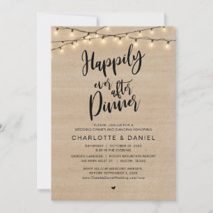 Invitación Afortunadamente Después De Cenar, Boda Elopement