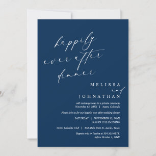 Invitación Afortunadamente Después De Cenar, Boda Fiesta De E
