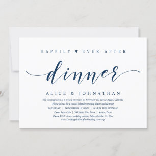 Invitación Afortunadamente Después De Cenar, Boda Fiesta De E