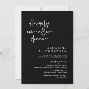Invitación Afortunadamente Después De Cenar, Descanso, Azul D
