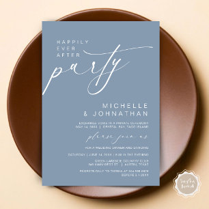Invitación Afortunadamente Después De Cenar Fiesta, Boda Elop