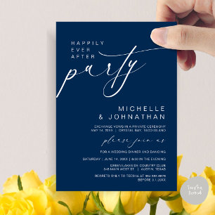 Invitación Afortunadamente Después De Cenar Fiesta, Boda Elop