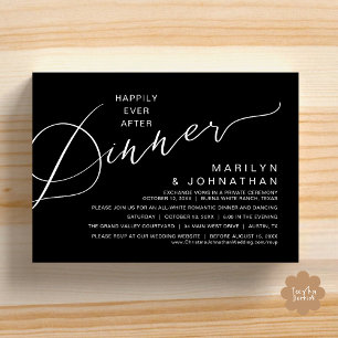 Invitación Afortunadamente después de cenar, fiesta de boda m