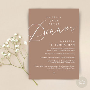 Invitación Afortunadamente Después De Cenar, Fiesta De Bodas,
