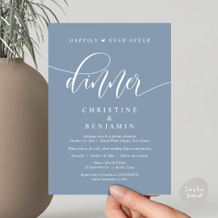 Invitación Afortunadamente después de cenar, fiesta de bodas