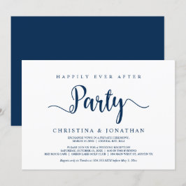 Invitación Afortunadamente Después De fiesta, Azul De La Arma