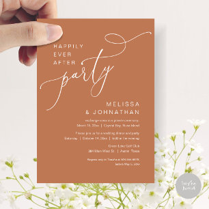 Invitación Afortunadamente Después De Fiesta, Cena Boda, Cobr