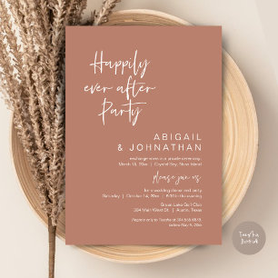 Invitación Afortunadamente Después De Fiesta, Elopement, Terr