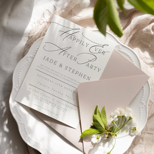 Invitación Afortunadamente Después De Fiesta, Recepción (Subido por el creador)