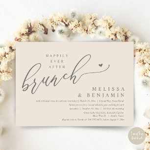 Invitación Afortunadamente después de la boda de Brunch