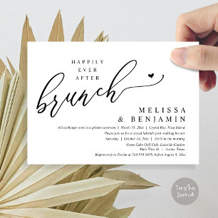 Invitación Afortunadamente después de la boda de Brunch