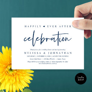 Invitación Afortunadamente, después de la celebración, Boda d