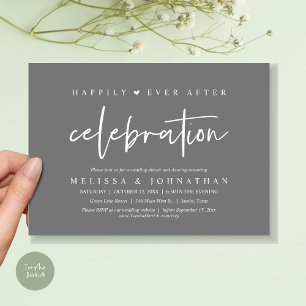 Invitación Afortunadamente, después de la celebración, Boda d