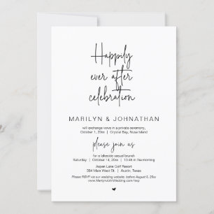 Invitación Afortunadamente, después de la celebración del Elo