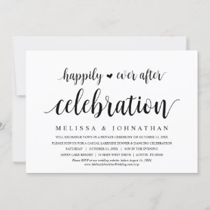 Invitación Afortunadamente, después de la celebración del Elo